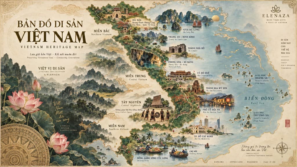 Bản đồ Di sản Việt Nam — ELENAZA Việt Vị Di Sản